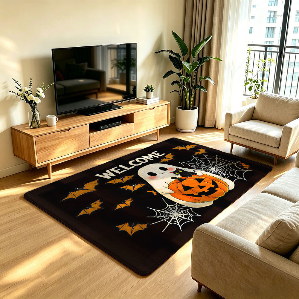 Artistic Cat Print Area Rug