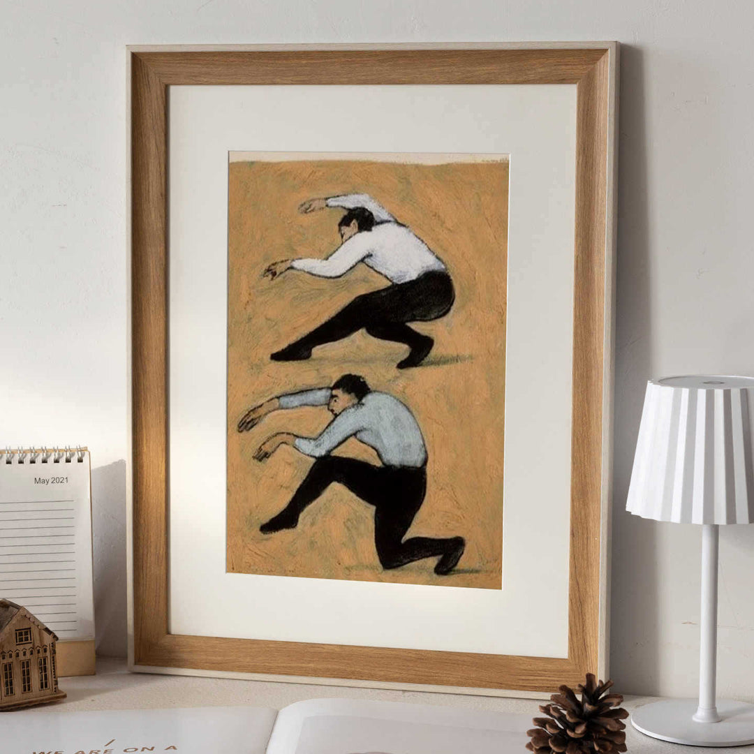 Elegant Framed Art Announcement Display