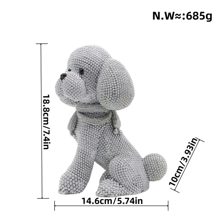 Decorative dog figure in modern design
