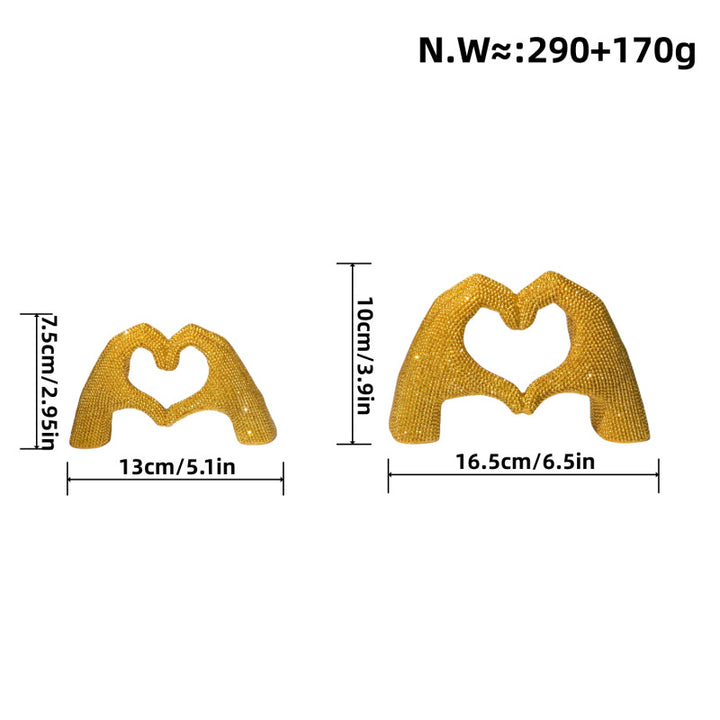 Heart Hand Sculpture