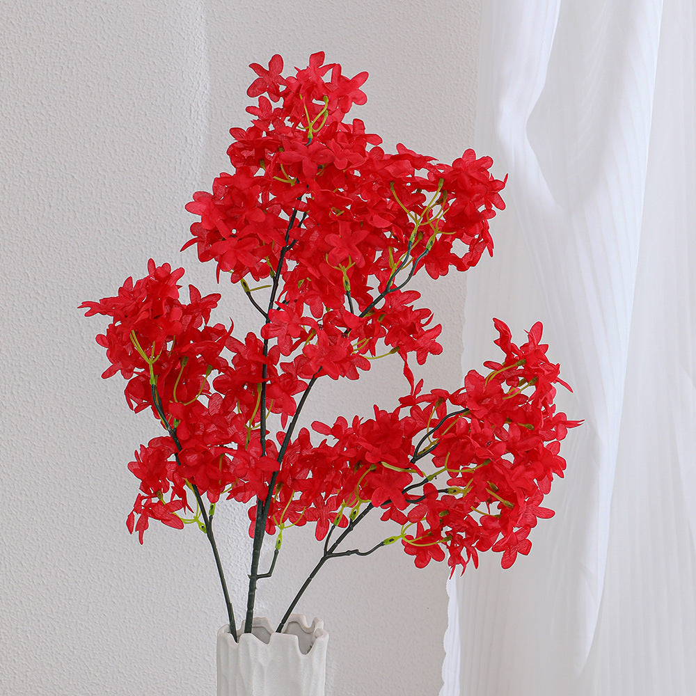 Artificial flower branch with delicate details