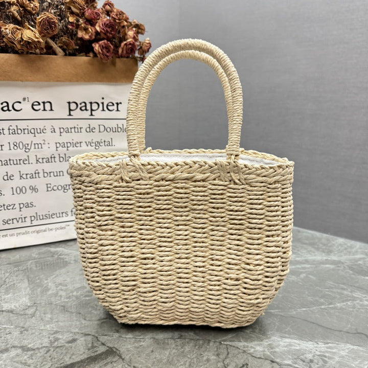 Playful Rattan Handbag