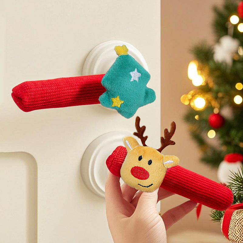 Door handle decoration with Santa Claus