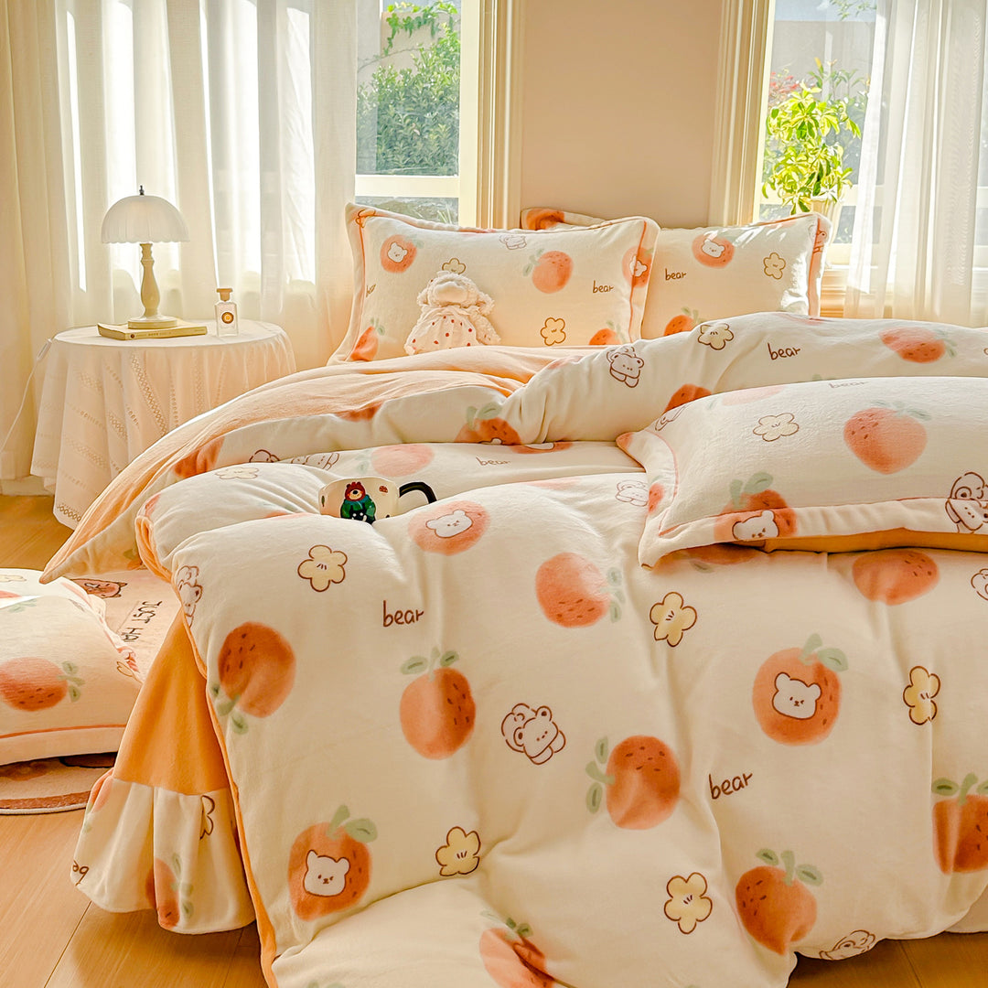 Floral Print Comforter Set