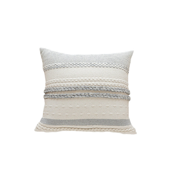 Textured Striped Decorative Cushion