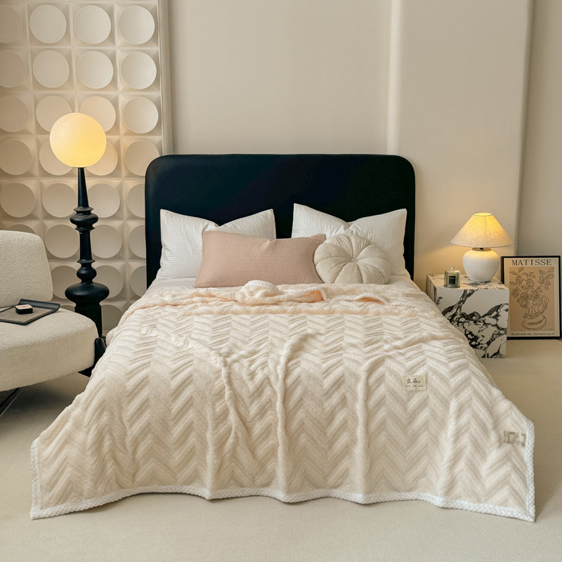 Herringbone Knit Throw Blanket