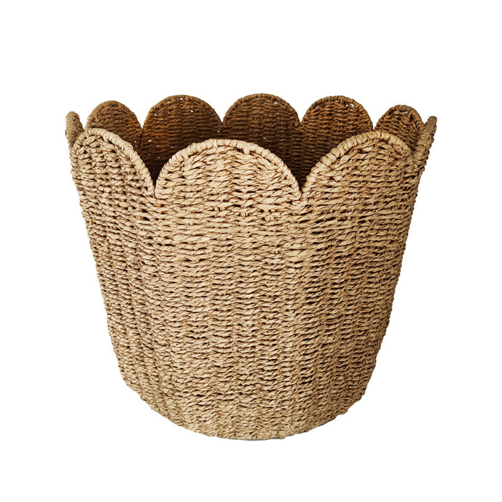 Decorative basket with wavy edge