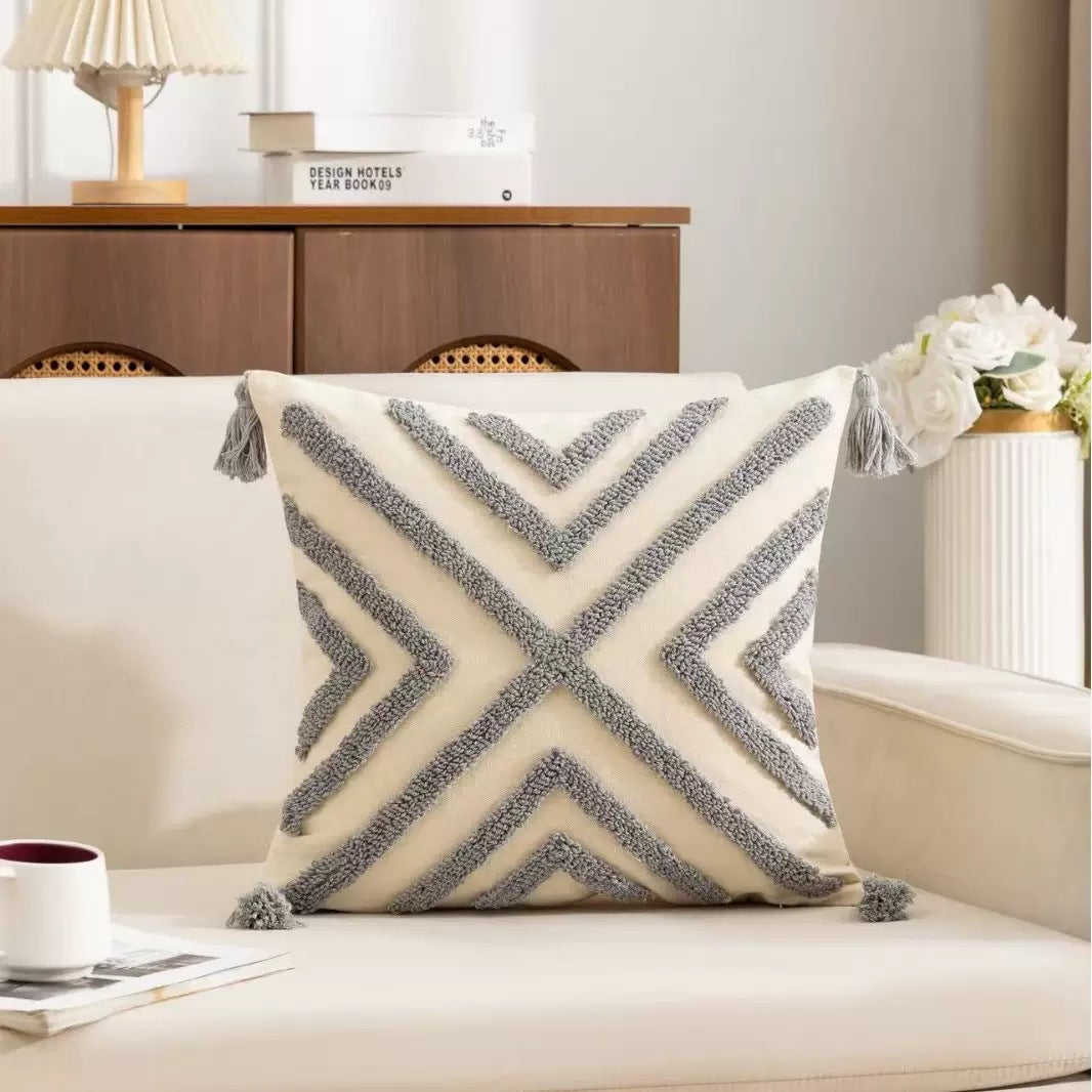 Luxurious Textured Decorative Throw Pillow