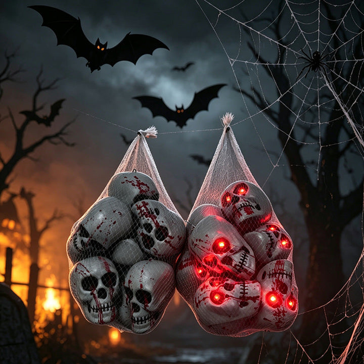 Creepy LED Glowing Skull Decoration