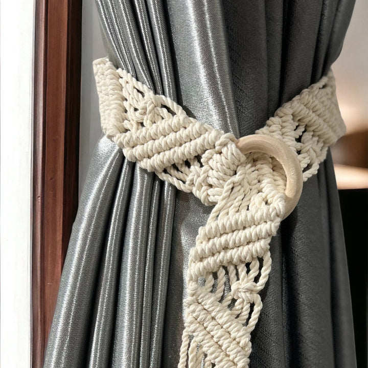 Macrame Curtain Tieback