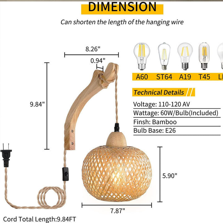 Bamboo Pendant Light