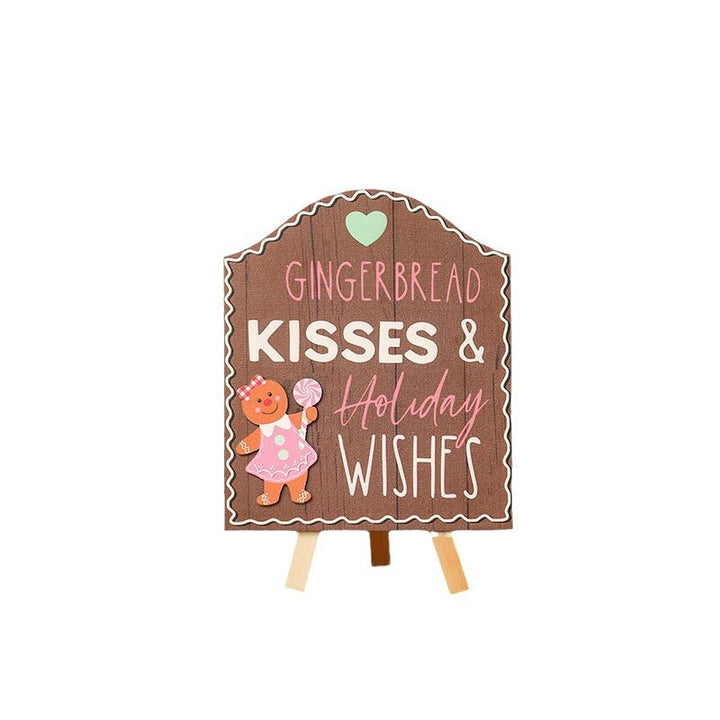 Decorative Christmas poster with Christmas cookies motif