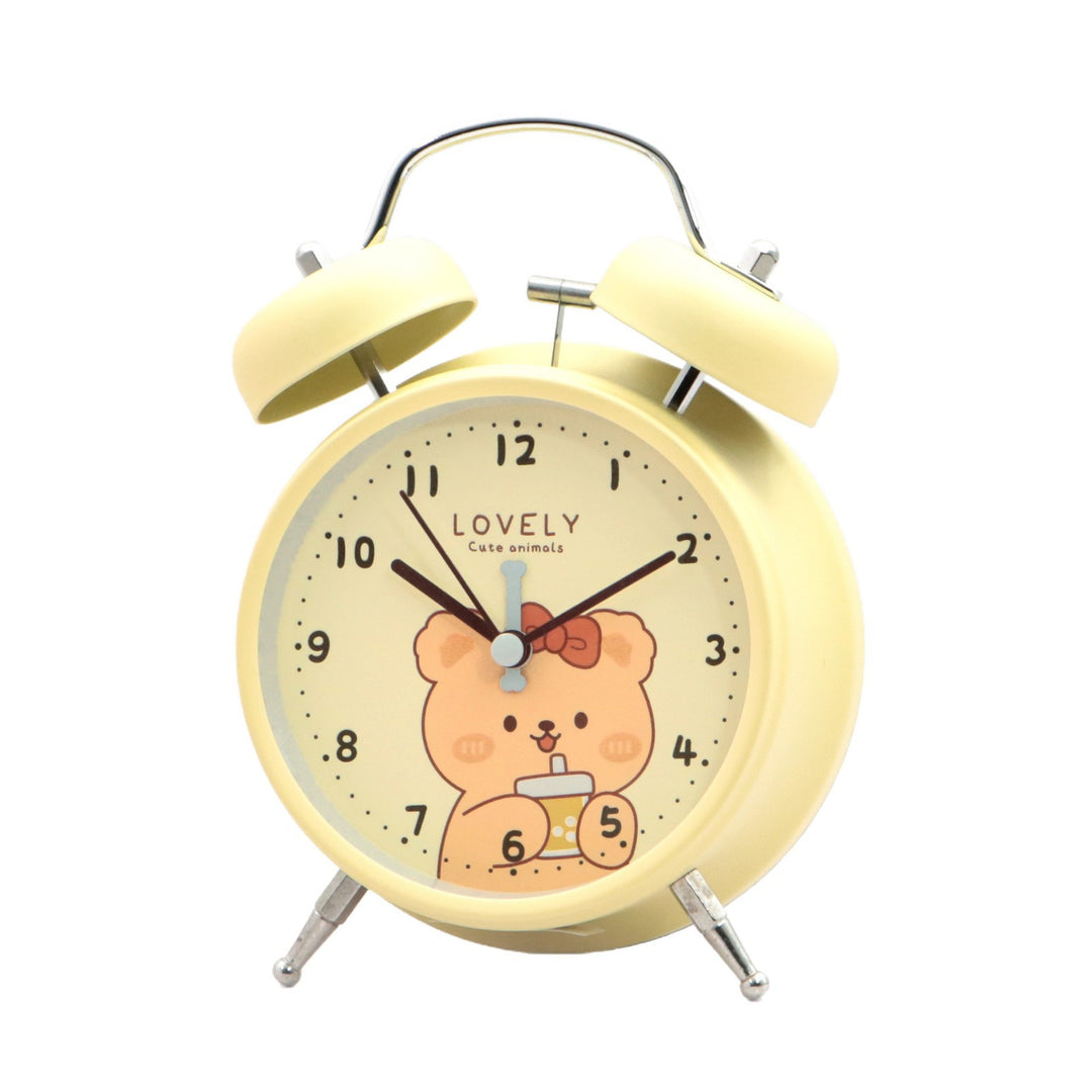 Child-friendly alarm clock with cute animal design