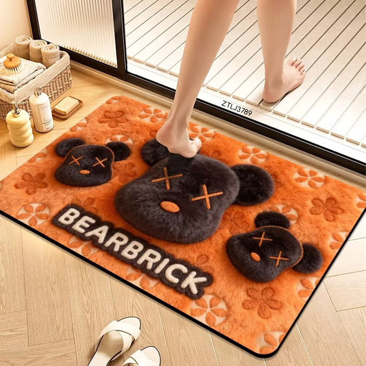 Plush Cartoon Themed Bath Mat