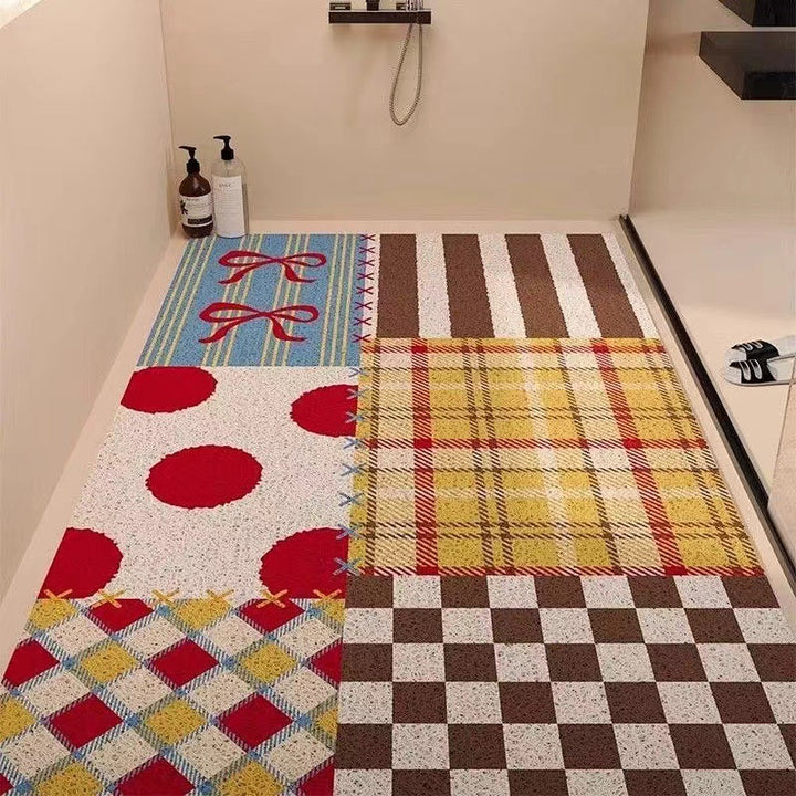 Playful Puppy-Themed Non-Slip Bathroom Mat