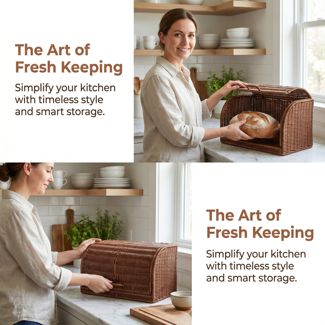 Bread basket with lid