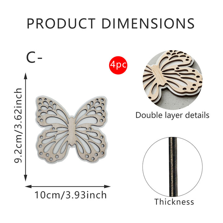 Decorative Butterfly Wooden Figure