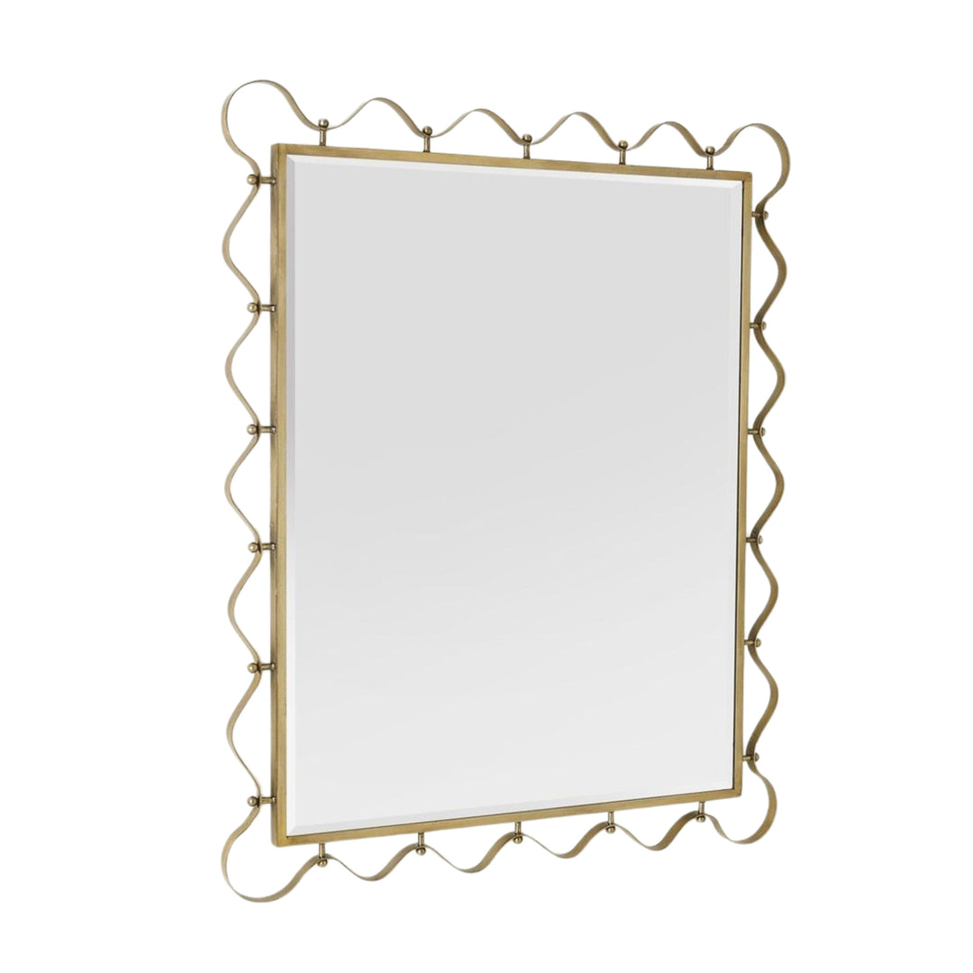 Decorative Wall Mirror With Wavy Edge