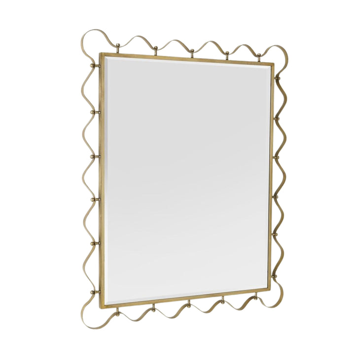 Decorative Wall Mirror With Wavy Edge