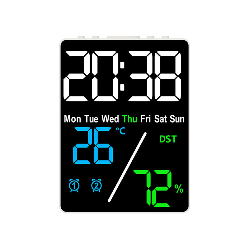 Digital Multifunction Alarm Clock with Hygrometer and Temperature Display
