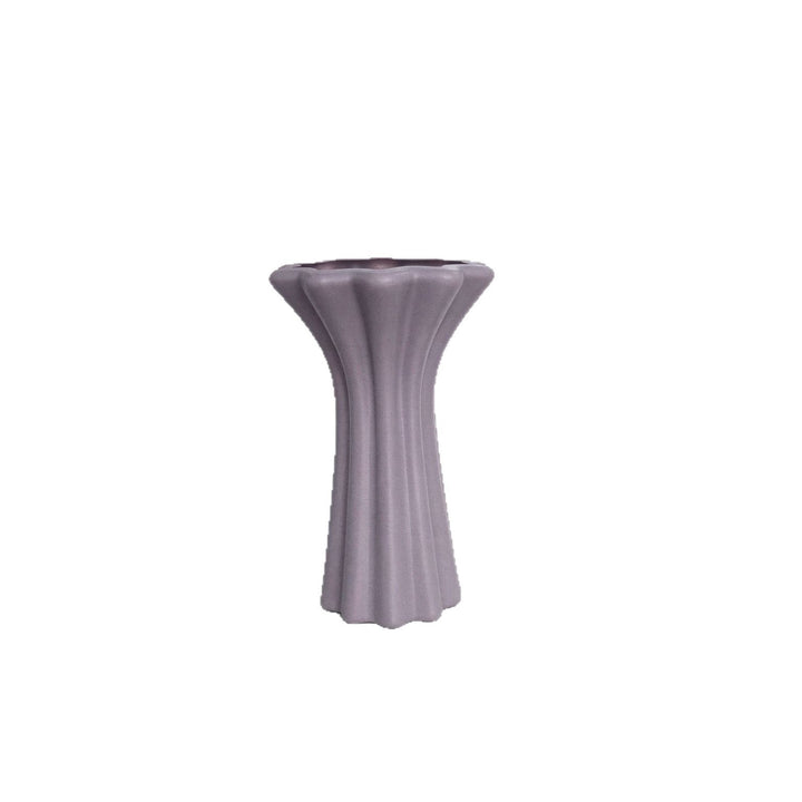 Modern Fluted Ceramic Vase