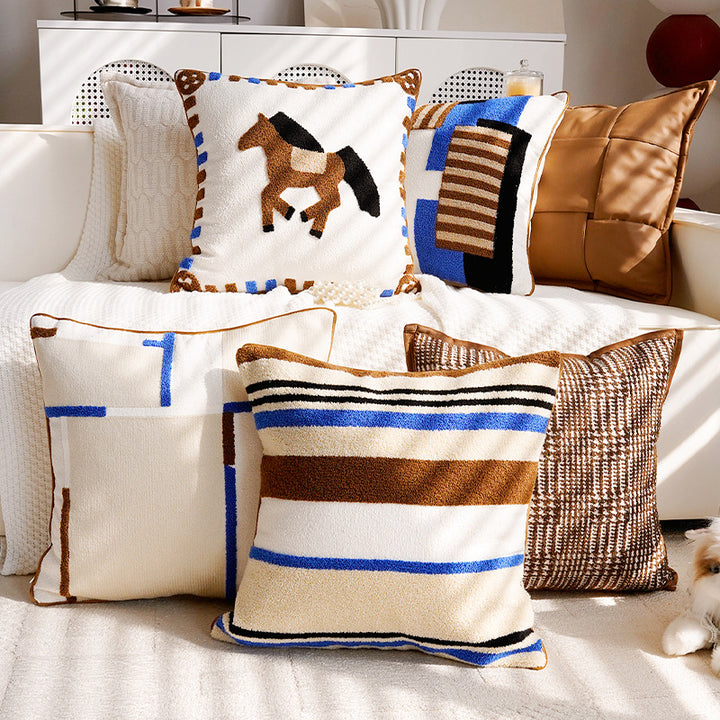 Geometric Patterned Decorative Pillow