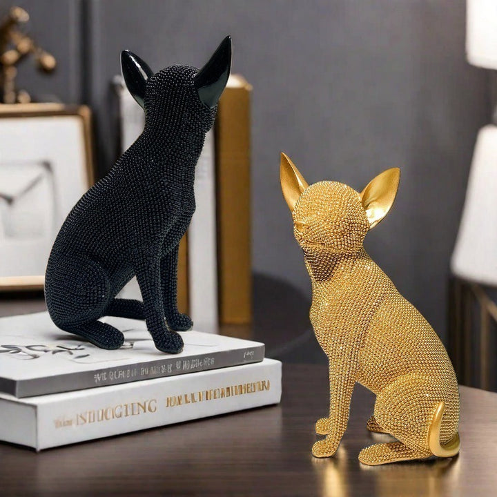 Decorative dog figure in modern design
