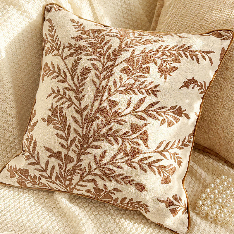 Embroidered Decorative Throw Pillow