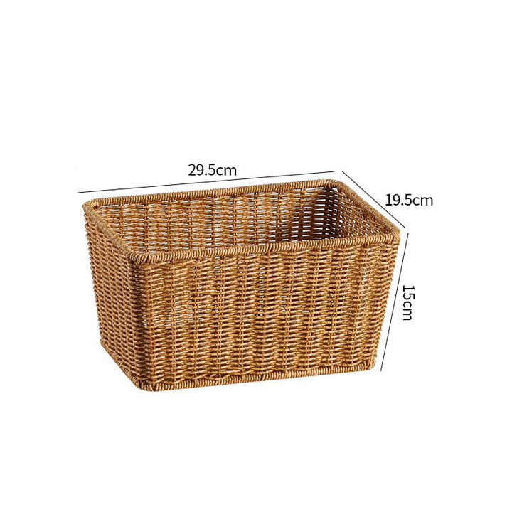 Elegant Handmade Rectangular Woven Storage Basket