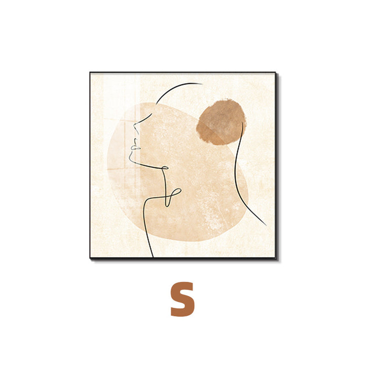 Framed Abstract Botanical Line Art Print