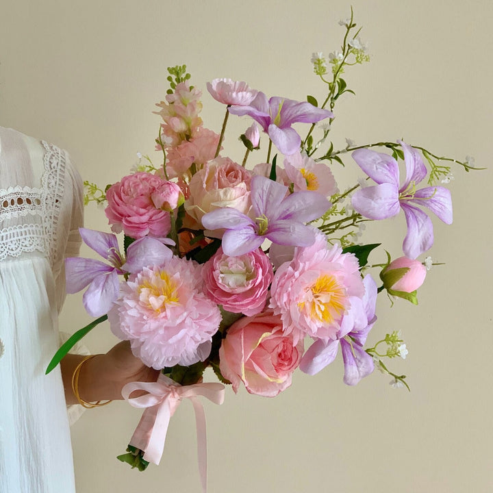 Lifelike Decorative Floral Bouquet Arrangement