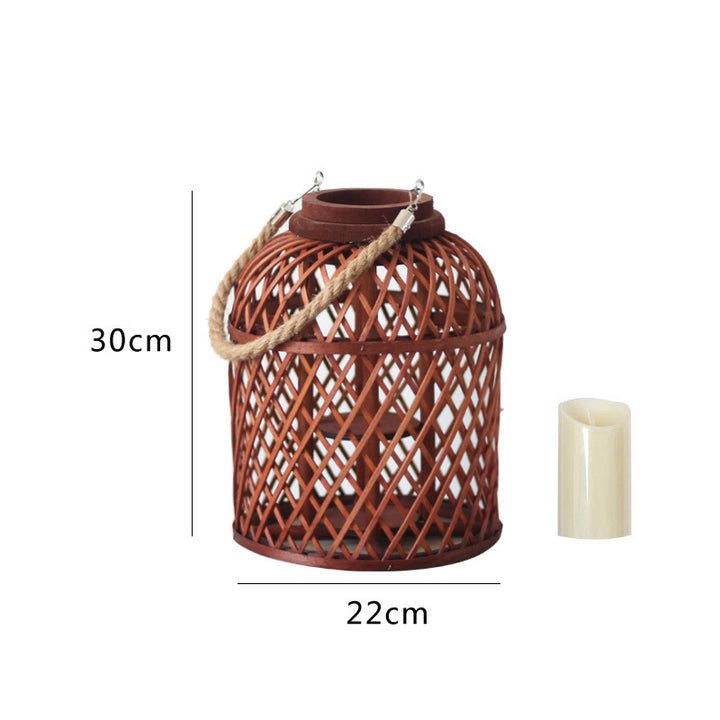 Decorative lantern made of braided material