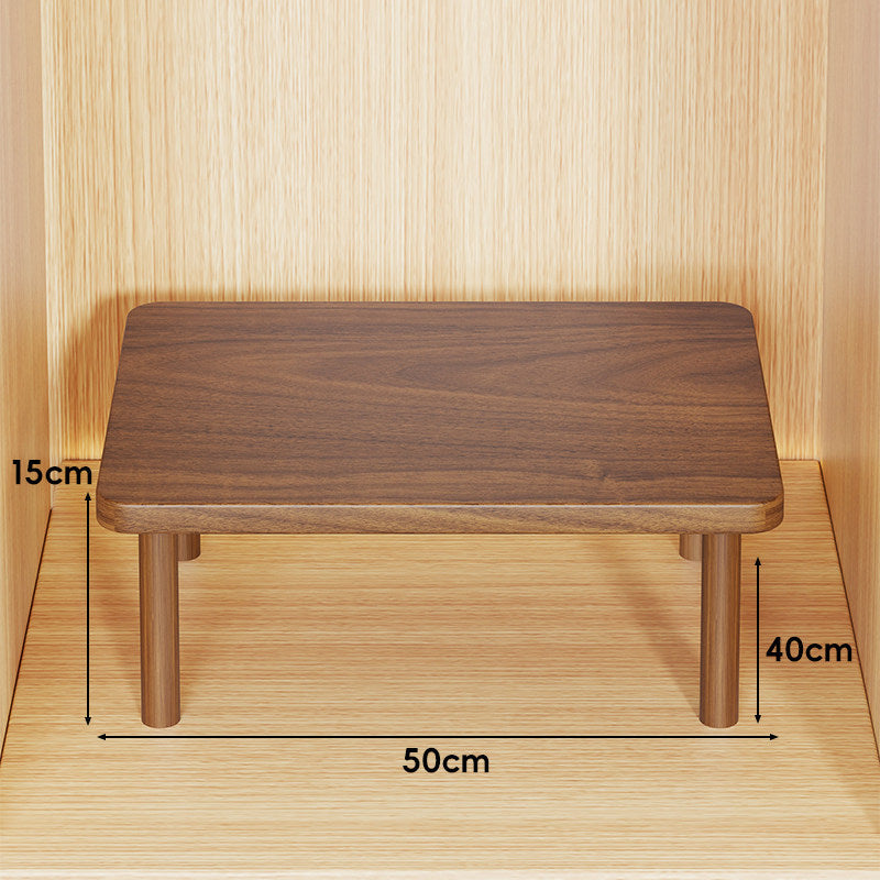 Adjustable Multi-Height Wooden Monitor Riser and Desktop Shelf