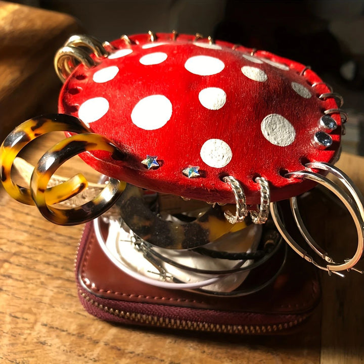 Whimsical Mushroom-Shaped Decorative Figurine