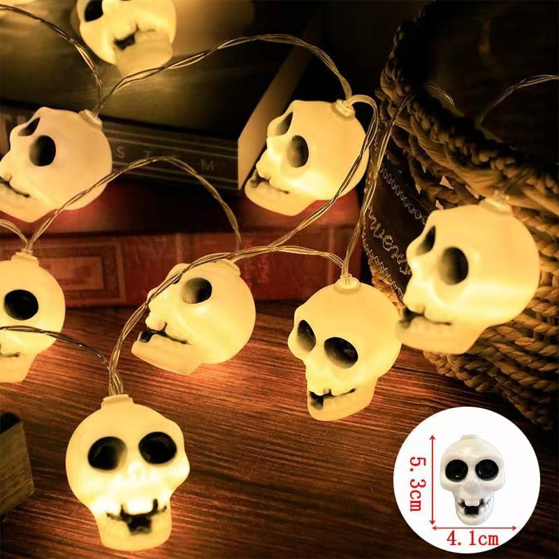 Decorative Halloween LED Pumpkin Ghost Bat String Lights
