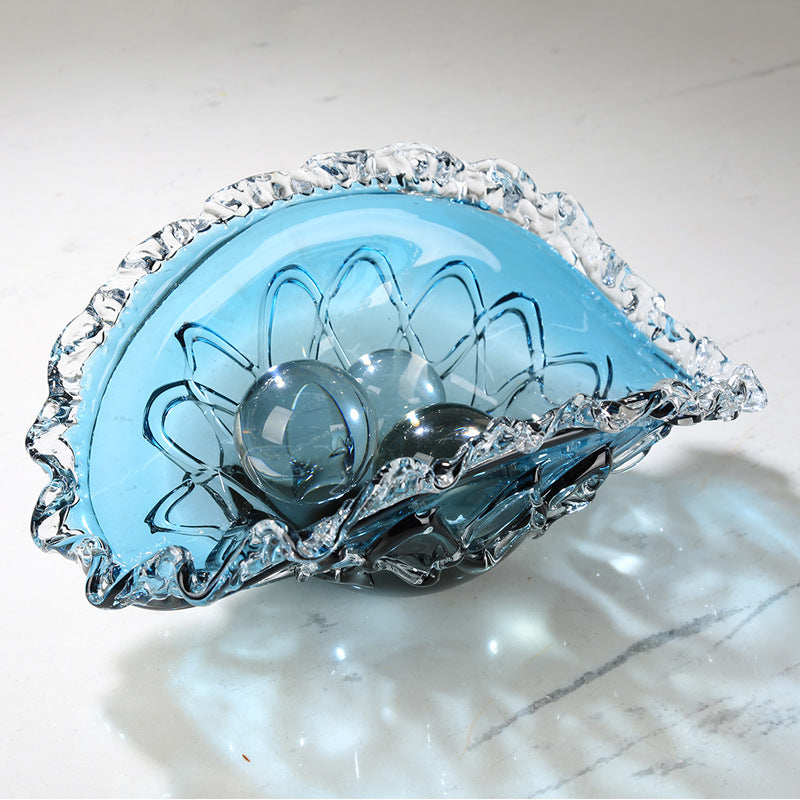 Handblown Sculptural Decorative Glass Centerpiece