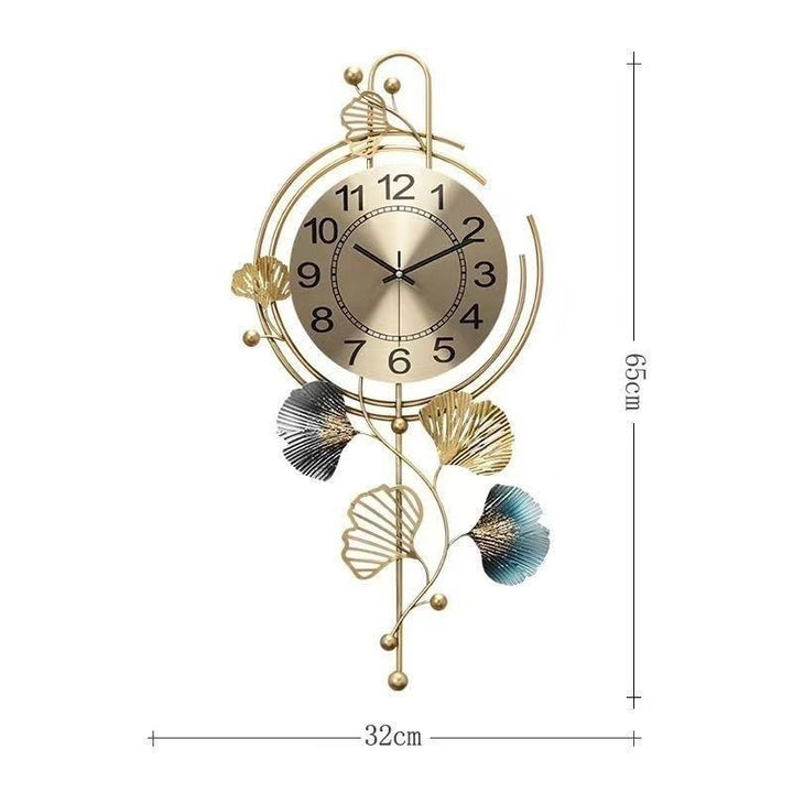 Decorative Wall Clock with Nature-Inspired Design