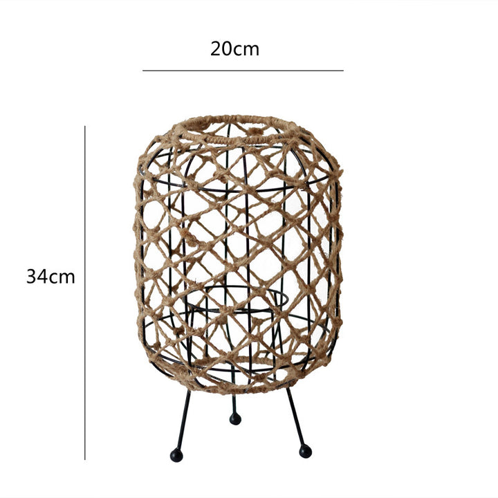 Decorative plant container with tripod
