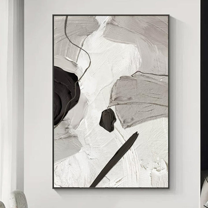 Abstract Minimalist Framed Canvas Art