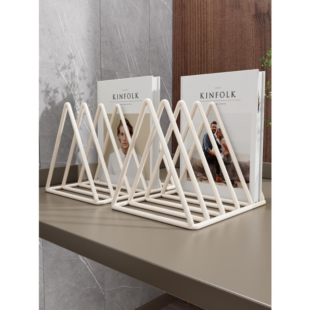 Expandable Accordion Metal Magazine and Book Organizer Rack