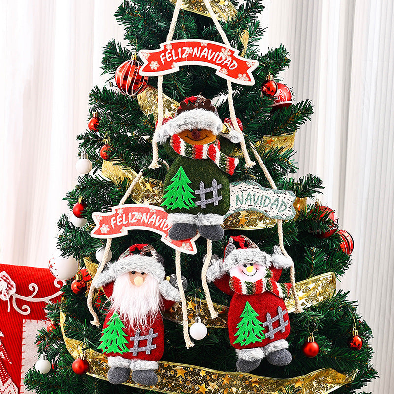 Ceiling decoration with Santa Claus motif