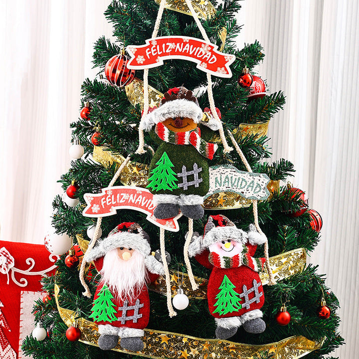 Ceiling decoration with Santa Claus motif
