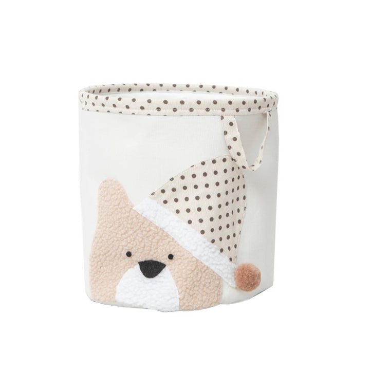Practical storage basket with animal motif