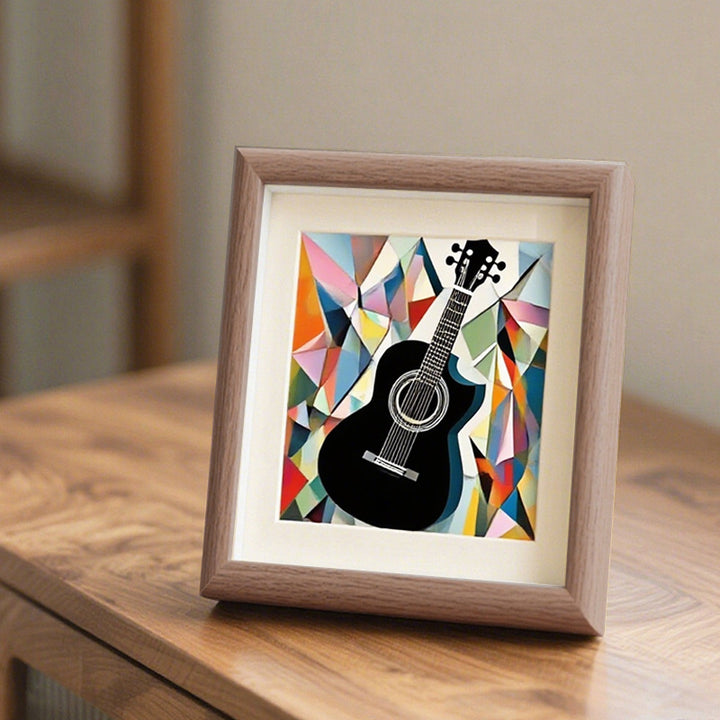 Geometric Guitar Art Frame