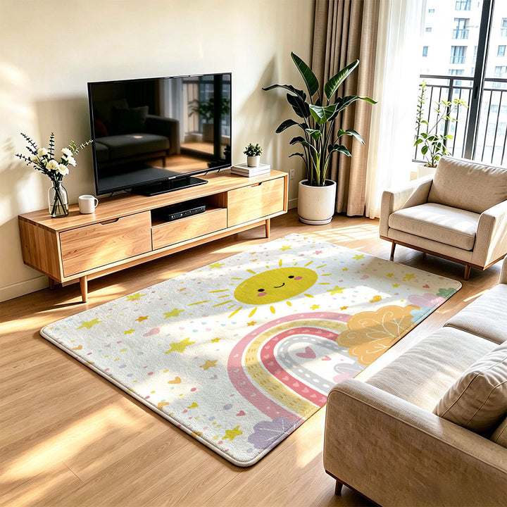 Playful Rainbow Area Rug