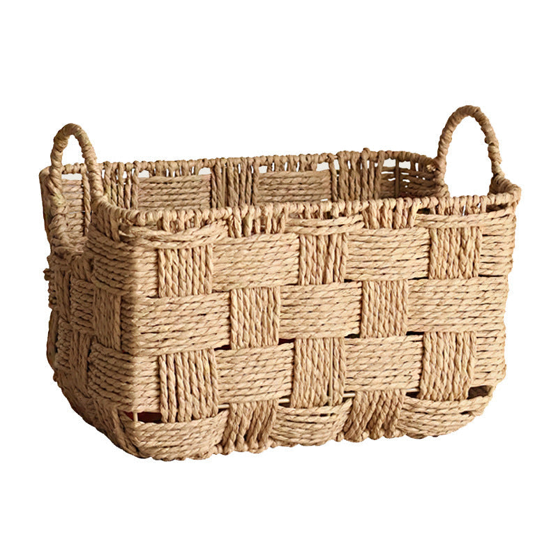 Handcrafted storage basket made of seagrass
