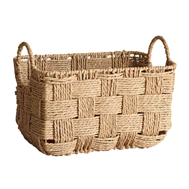 Handcrafted storage basket made of seagrass