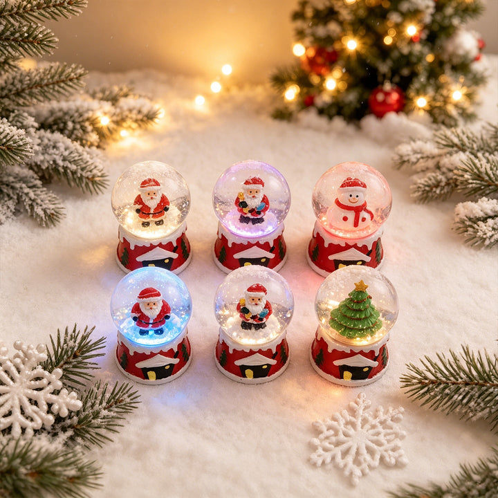 Magical Christmas Snow Globe Figures