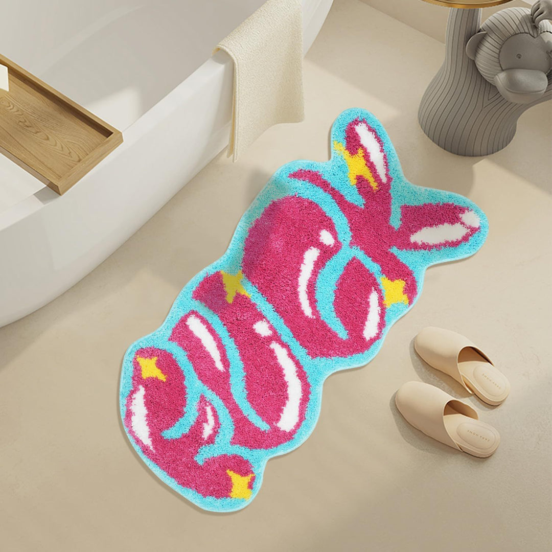 Cute Bunny-Shaped Bath Mat