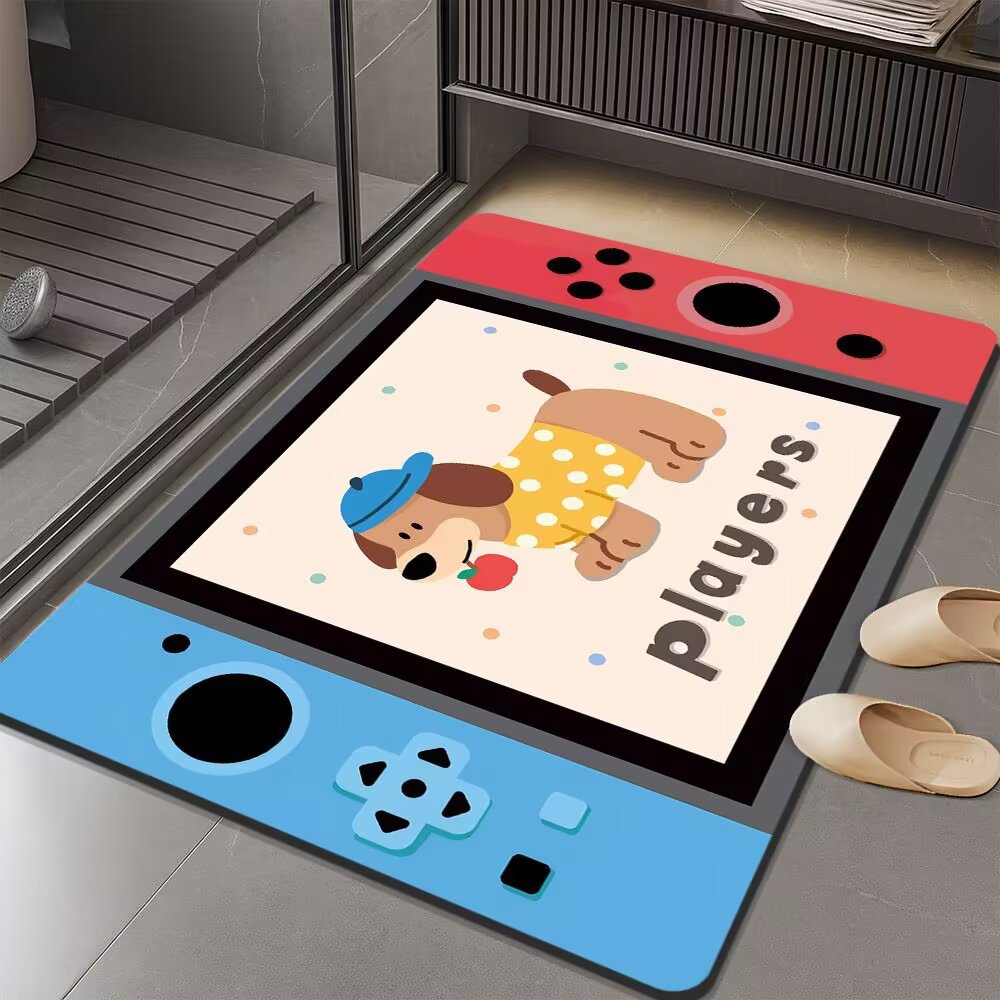 Gaming-Themed Bath Mat
